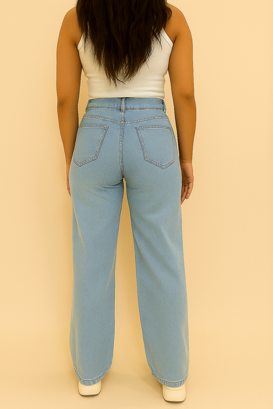 High-Waisted Wide-Leg Jeans for Women