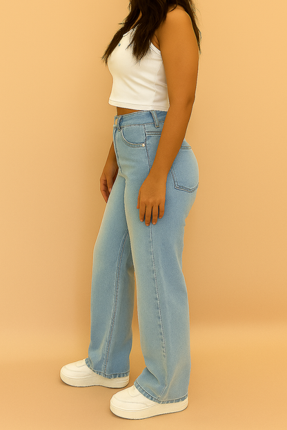 High-Waisted Wide-Leg Jeans for Women