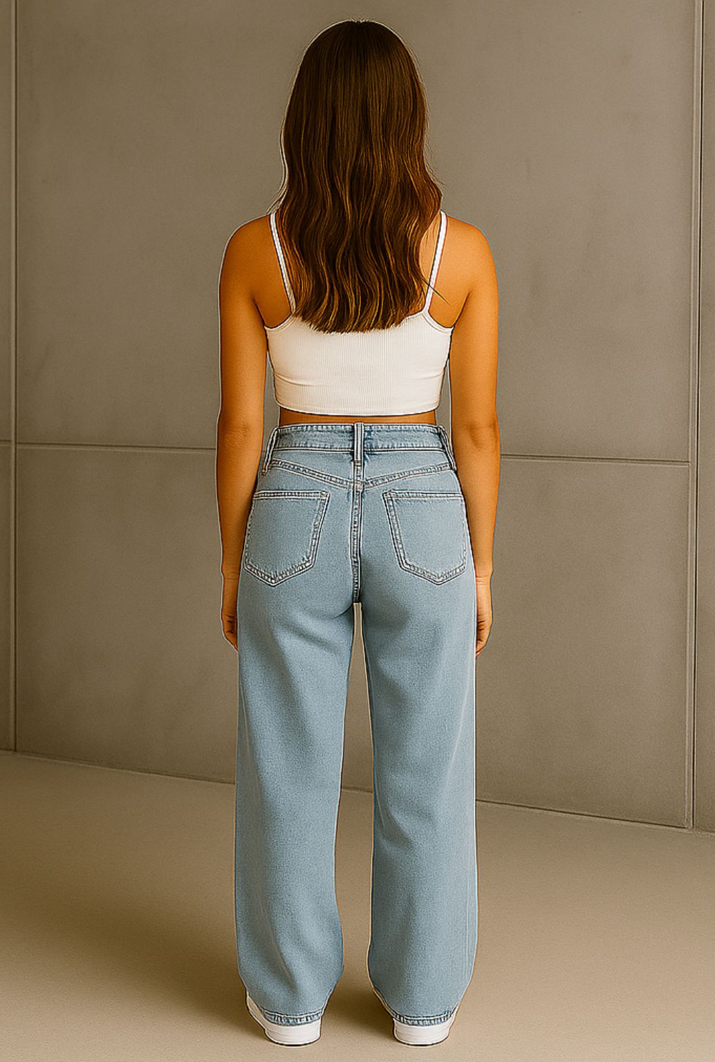 Dark Blue High-Waisted Jeans for Women